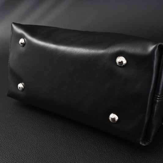 Louis Vuitton Montaigne Black Mahina Leather Shoulder Bag