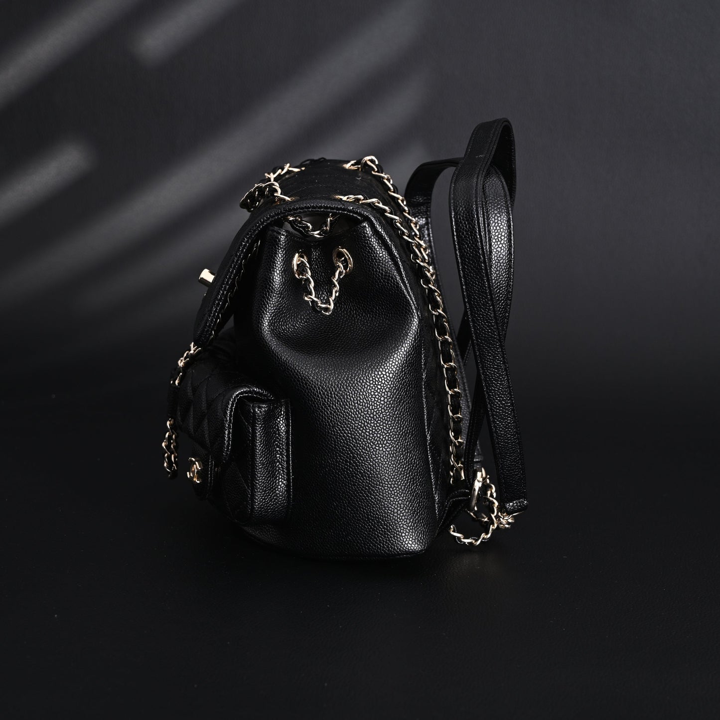 Chanel Duma Backpack – Black Quilted Lambskin with Gold-Tone Hardware