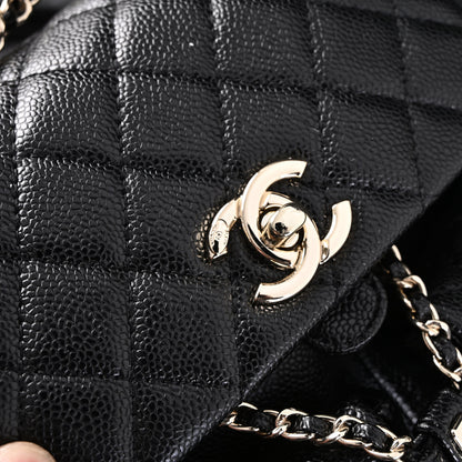 Chanel Duma Backpack – Black Quilted Lambskin with Gold-Tone Hardware