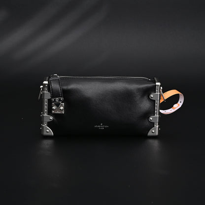 Louis Vuitton Soft Trunk Monogram Black Leather Crossbody Bag