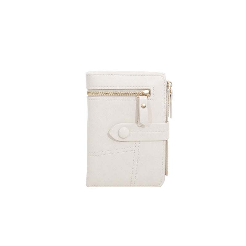 Women's Korean Short Folding Multifunctional Clutch  Ladies Wallets