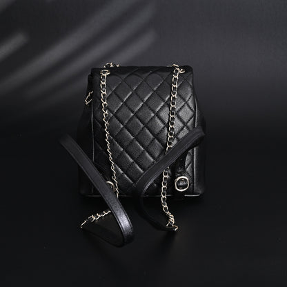 Chanel Duma Backpack – Black Quilted Lambskin with Gold-Tone Hardware
